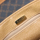 BALLY Hand Bag PVC 2way Black Gold Auth ka6321-24