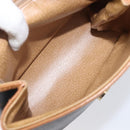 BALLY Hand Bag PVC 2way Black Gold Auth ka6321-12