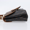 BALLY Hand Bag PVC 2way Black Gold Auth ka6321-4