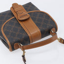 BALLY Hand Bag PVC 2way Black Gold Auth ka6321-6