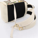 GUCCI Ophdia GG Web Sherry Line Flora Backpack PVC Beige 547965 Auth ka6322V-10