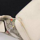 GUCCI Ophdia GG Web Sherry Line Flora Backpack PVC Beige 547965 Auth ka6322V-16
