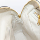 GUCCI Ophdia GG Web Sherry Line Flora Backpack PVC Beige 547965 Auth ka6322V-23
