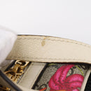 GUCCI Ophdia GG Web Sherry Line Flora Backpack PVC Beige 547965 Auth ka6322V-9