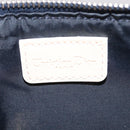 Christian Dior Trotter Canvas Saddle Pouch PVC Blue Silver Auth ka6323V-19