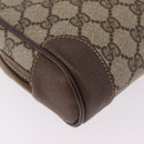 GUCCI GG Supreme Clutch Bag PVC Beige Gold 014 89 0100 Auth ka6324-15