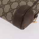 GUCCI GG Supreme Clutch Bag PVC Beige Gold 014 89 0100 Auth ka6324-16