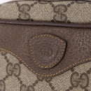GUCCI GG Supreme Clutch Bag PVC Beige Gold 014 89 0100 Auth ka6324-9