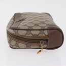 GUCCI GG Supreme Clutch Bag PVC Beige Gold 014 89 0100 Auth ka6324-4