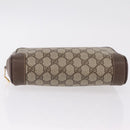 GUCCI GG Supreme Clutch Bag PVC Beige Gold 014 89 0100 Auth ka6324-6