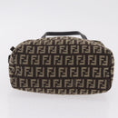 FENDI Zucchino Canvas Hand Bag Brown 8BN105 Auth ka6325-5