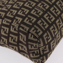FENDI Zucchino Canvas Hand Bag Brown 8BN105 Auth ka6325-15