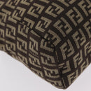 FENDI Zucchino Canvas Hand Bag Brown 8BN105 Auth ka6325-17