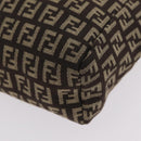 FENDI Zucchino Canvas Hand Bag Brown 8BN105 Auth ka6325-18