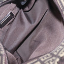 FENDI Zucchino Canvas Hand Bag Brown 8BN105 Auth ka6325-11
