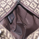 FENDI Zucchino Canvas Hand Bag Brown 8BN105 Auth ka6325-20