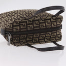 FENDI Zucchino Canvas Hand Bag Brown 8BN105 Auth ka6325-6