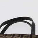 FENDI Zucchino Canvas Hand Bag Brown 8BN105 Auth ka6325-14