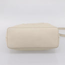 GUCCI Soho Shoulder Bag Leather 2way White Gold 408825 Auth ka6326V-11