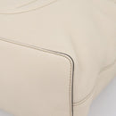 GUCCI Soho Shoulder Bag Leather 2way White Gold 408825 Auth ka6326V-12
