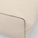 GUCCI Soho Shoulder Bag Leather 2way White Gold 408825 Auth ka6326V-14