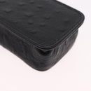 Gianni Versace Cigarette Case Leather Black Gold Auth ka6329-15