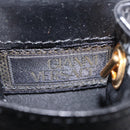 Gianni Versace Cigarette Case Leather Black Gold Auth ka6329-11