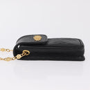 Gianni Versace Cigarette Case Leather Black Gold Auth ka6329-4