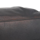 Salvatore Ferragamo Gancini Shoulder Bag Leather Black Gold Auth ka633-6