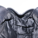 Salvatore Ferragamo Gancini Shoulder Bag Leather Black Gold Auth ka633-20