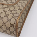 GUCCI GG Supreme Web Sherry Line Tote Bag PVC Beige Gold 89 02 092 Auth ka6331-10