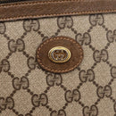 GUCCI GG Supreme Web Sherry Line Tote Bag PVC Beige Gold 89 02 092 Auth ka6331-14