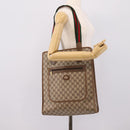 GUCCI GG Supreme Web Sherry Line Tote Bag PVC Beige Gold 89 02 092 Auth ka6331-24