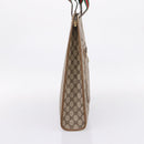 GUCCI GG Supreme Web Sherry Line Tote Bag PVC Beige Gold 89 02 092 Auth ka6331-4