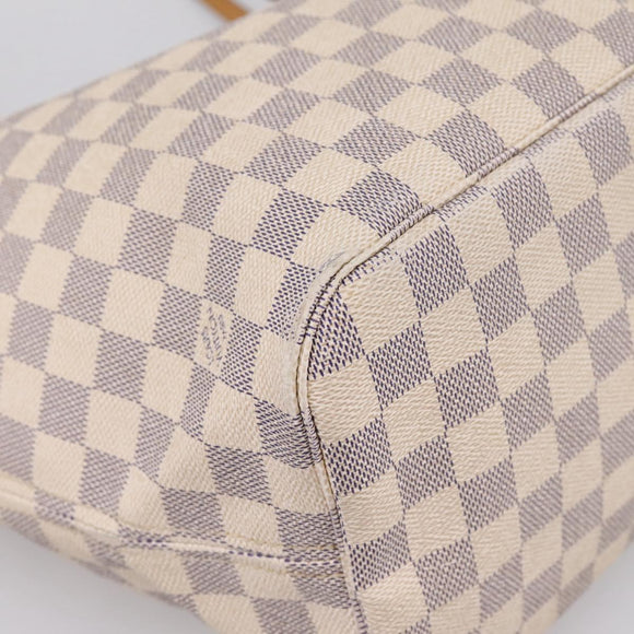 LOUIS VUITTON Damier Azur Neverfull MM Tote Bag N51107 LV Auth ka6333