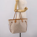 LOUIS VUITTON Damier Azur Neverfull MM Tote Bag N51107 LV Auth ka6333-24