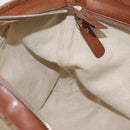 GUCCI GG Canvas Web Sherry Line Shoulder Bag Beige Silver 308930 Auth ka6334-26
