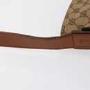 GUCCI GG Canvas Web Sherry Line Shoulder Bag Beige Silver 308930 Auth ka6334-7