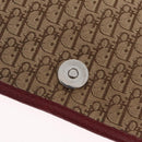 Christian Dior Trotter Canvas Shoulder Bag Beige Silver Auth ka6335V-21
