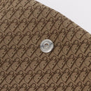 Christian Dior Trotter Canvas Shoulder Bag Beige Silver Auth ka6335V-22