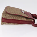 Christian Dior Trotter Canvas Shoulder Bag Beige Silver Auth ka6335V-3