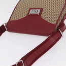Christian Dior Trotter Canvas Shoulder Bag Beige Silver Auth ka6335V-6