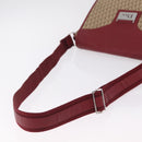 Christian Dior Trotter Canvas Shoulder Bag Beige Silver Auth ka6335V-7