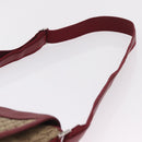 Christian Dior Trotter Canvas Shoulder Bag Beige Silver Auth ka6335V-14