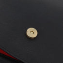 CELINE Hand Bag Leather Black Gold Auth ka6337-22