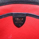 CELINE Hand Bag Leather Black Gold Auth ka6337-23