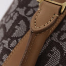 Christian Dior Trotter Canvas Hand Bag Brown Gold Auth ka6338V-10
