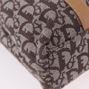 Christian Dior Trotter Canvas Hand Bag Brown Gold Auth ka6338V-17