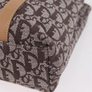Christian Dior Trotter Canvas Hand Bag Brown Gold Auth ka6338V-18