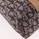 Christian Dior Trotter Canvas Hand Bag Brown Gold Auth ka6338V-19